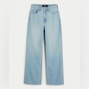 Ultra High-Rise Light Wash Wide-Leg Jeans, LIGHT WASH